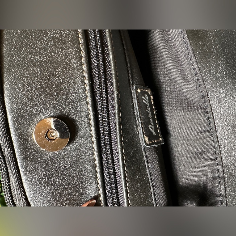 Aurielle Genuine Leather Black Mini Backpack NWT! - Picture 8 of 8